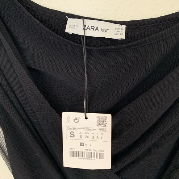 Zara Sheet Draped Knit Top - Picture 7 of 7